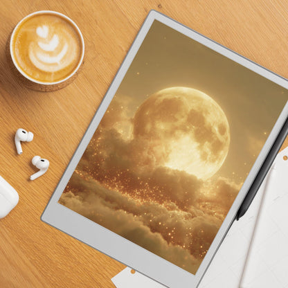 The Moon Light Sleep Screens Bundle for reMarkable Paper Pro and Remarkable 2: Celestial Designs Remarkable Templates (Digital Download)