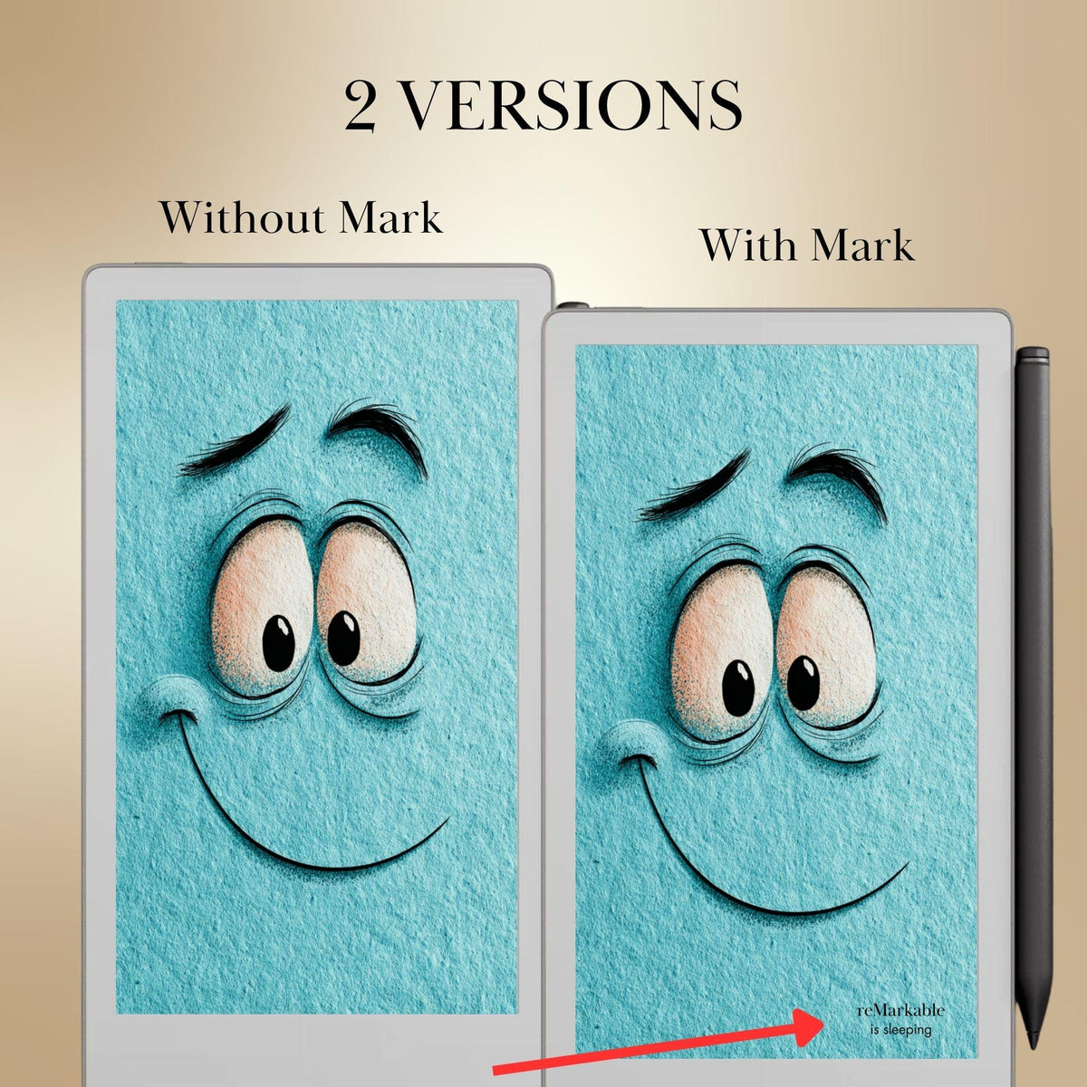 reMarkable Paper Pro Move — Cartoon Faces Sleep Screens