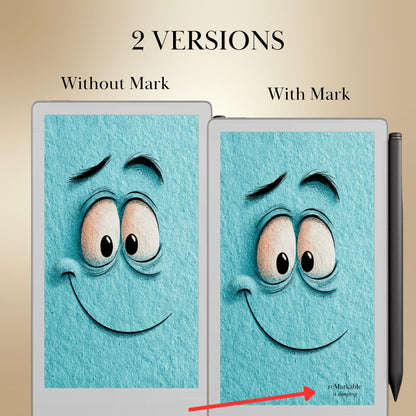 reMarkable Paper Pro Move — Cartoon Faces Sleep Screens