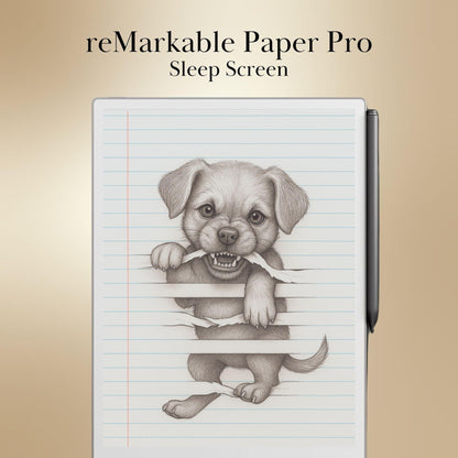 Trompe-l’Œil Sleep Screen Bundle for reMarkable paper Pro and reMarkable 2 Templates Sleep Screen | 10 Cute Screens with Animals