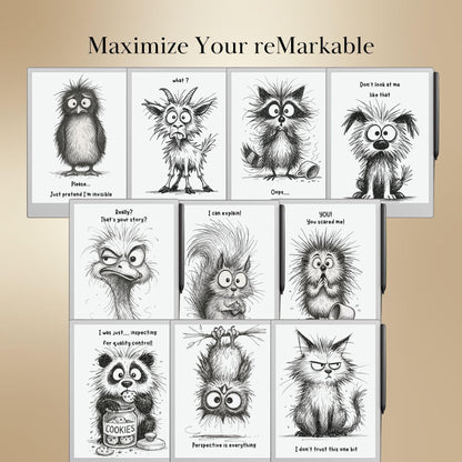 Sleep Screens Mega Bundle for reMarkable 2 & Paper Pro: 12 Themes • 150+ Designs • Customization Tool Included | Digital Download