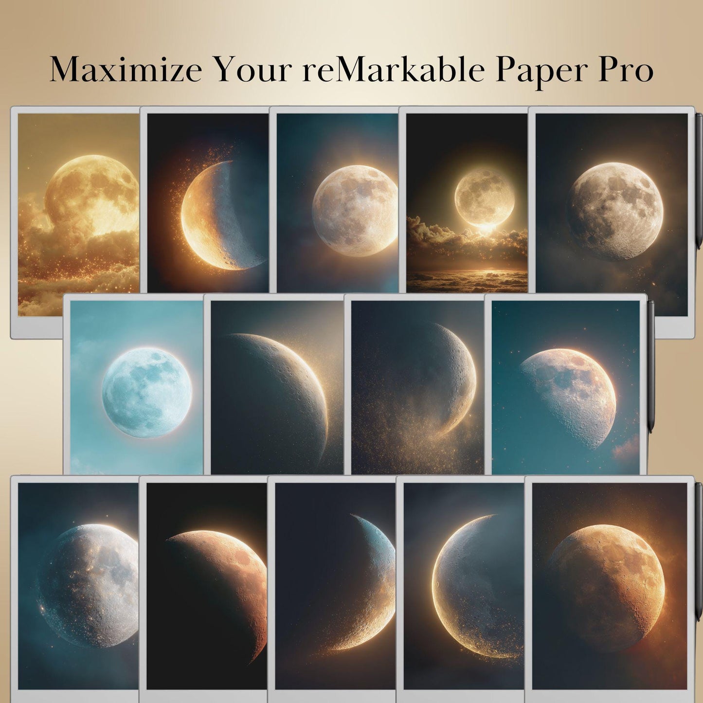 Sleep Screens Mega Bundle for reMarkable 2 & Paper Pro: 12 Themes • 150+ Designs • Customization Tool Included | Digital Download