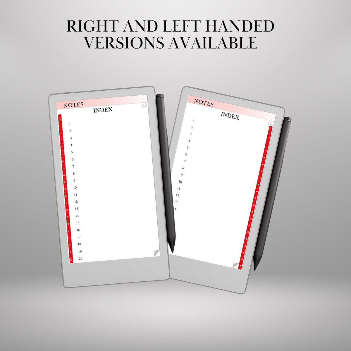 reMarkable Paper Pro Move — Notebook Bundle, lined grid dotted blank & A–Z
