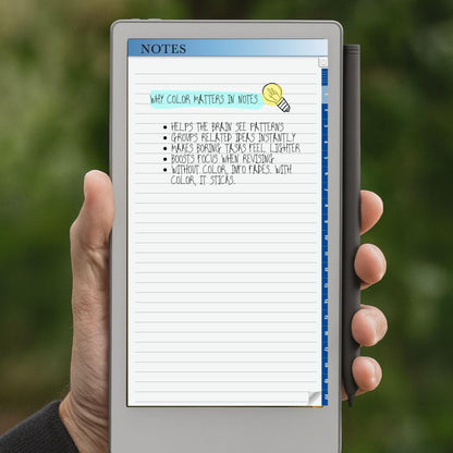 reMarkable Paper Pro Move — Notebook Bundle, lined grid dotted blank & A–Z