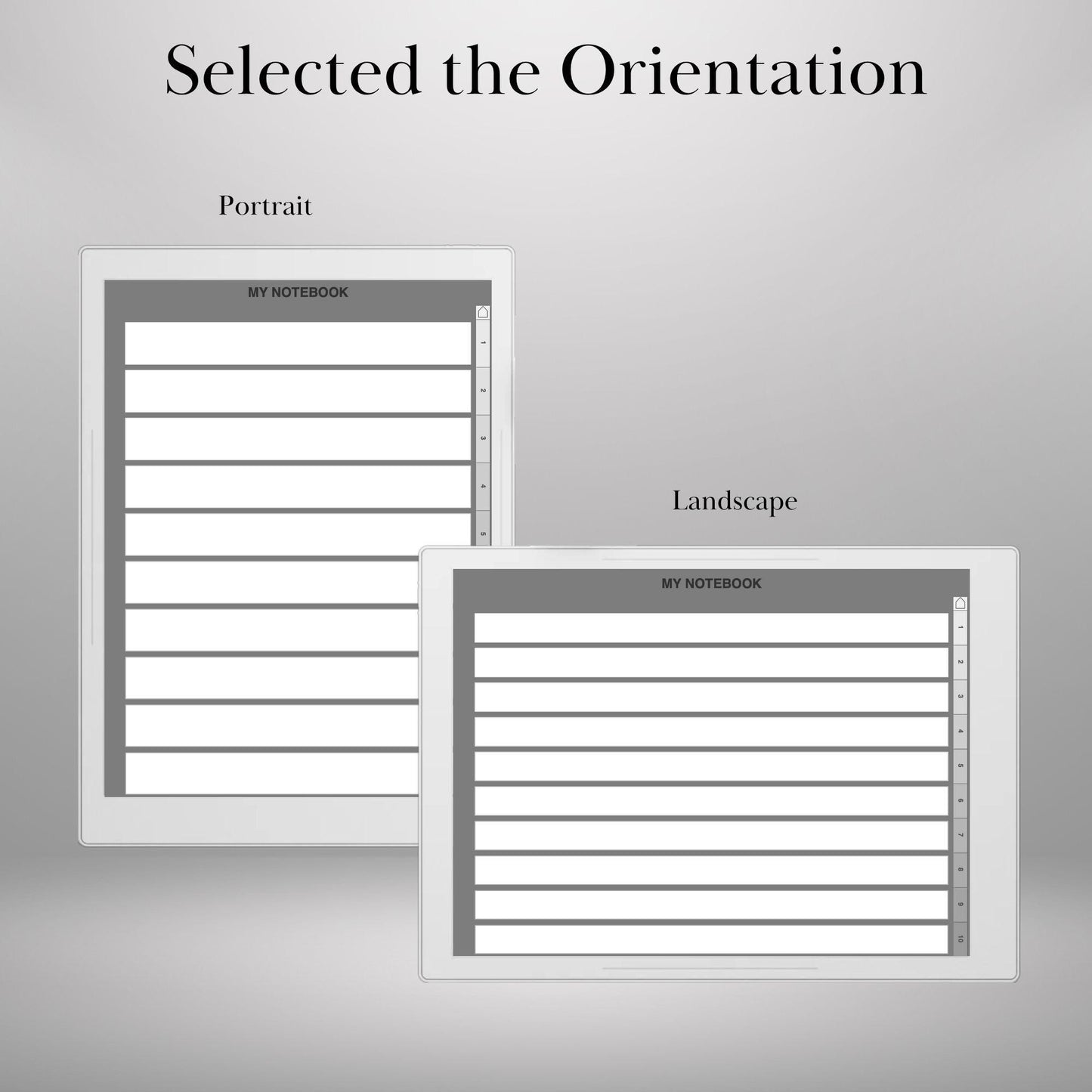 Custom Notebook Template Creator for Supernote A5X Manta, A6X Nomad | Personalized Template | Build Your Own Hyperlinked tabs Notebook