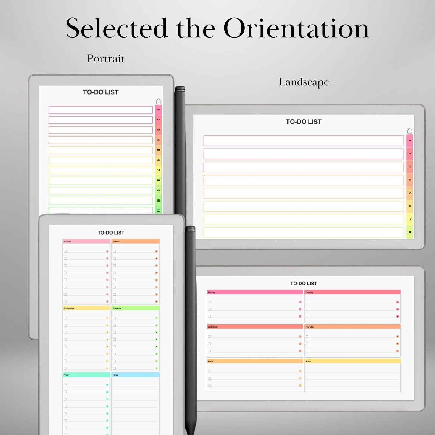 Custom To Do Lists Template Creator for reMarkable Paper Pro Move, rM2: Build Your Own Personalized Hyperlinked Task Planner Template