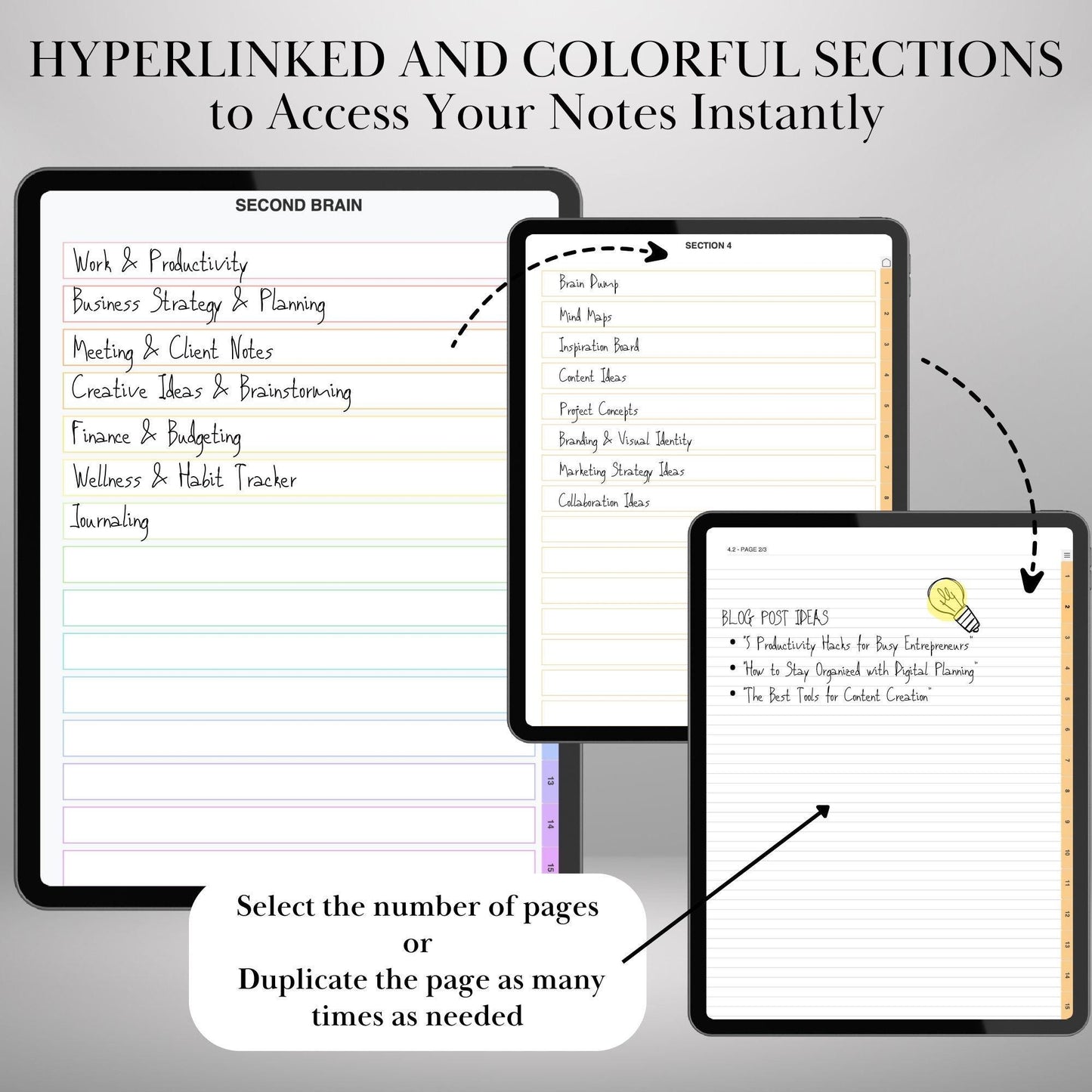 Custom Infinite Notebook Creator for iPad, Goodnotes, Notability, Noteshelf | Build Your Own Digital Notebook with tabs in 1 Minute