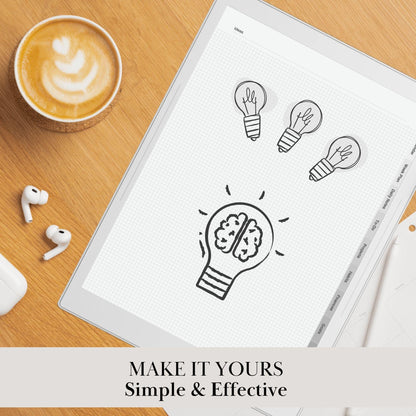 Custom Notebook Template Creator for Supernote A5X Manta, A6X Nomad | Personalized Template | Build Your Own Hyperlinked tabs Notebook