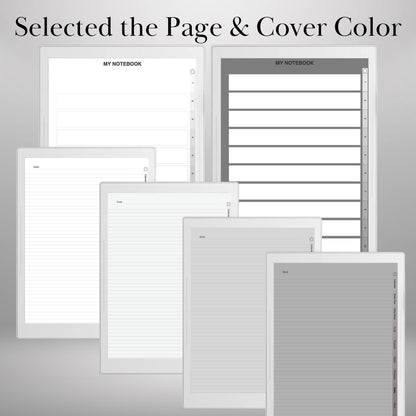 Custom Infinite Notebook Template Creator for Supernote A5X Manta, A6X Nomad, Build Your Own Personalized Hyperlinked tabs Notebook & to-do