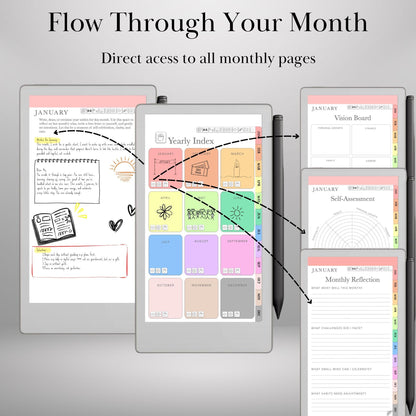 reMarkable Paper Pro Move — Self Care Journal, Wellness & Habit Planner