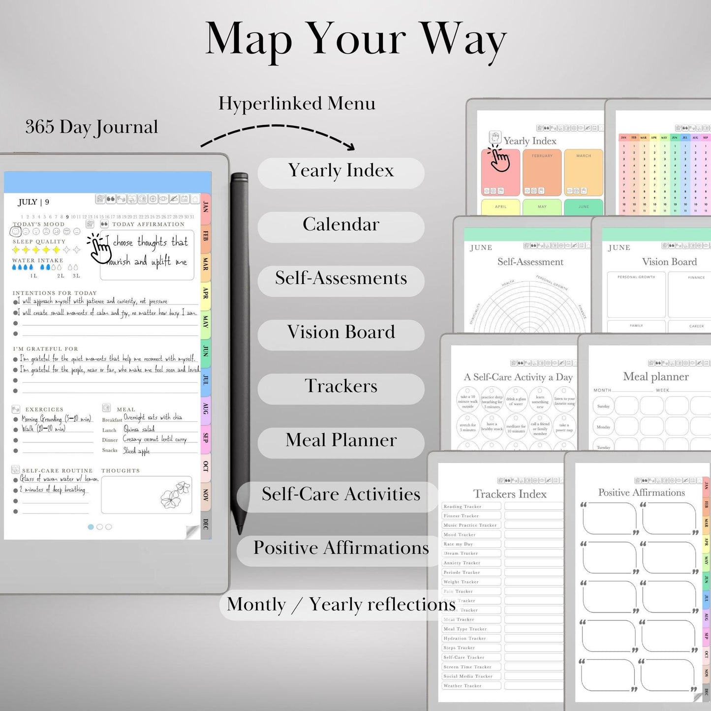 reMarkable Paper Pro Move — Self Care Journal, Wellness & Habit Planner