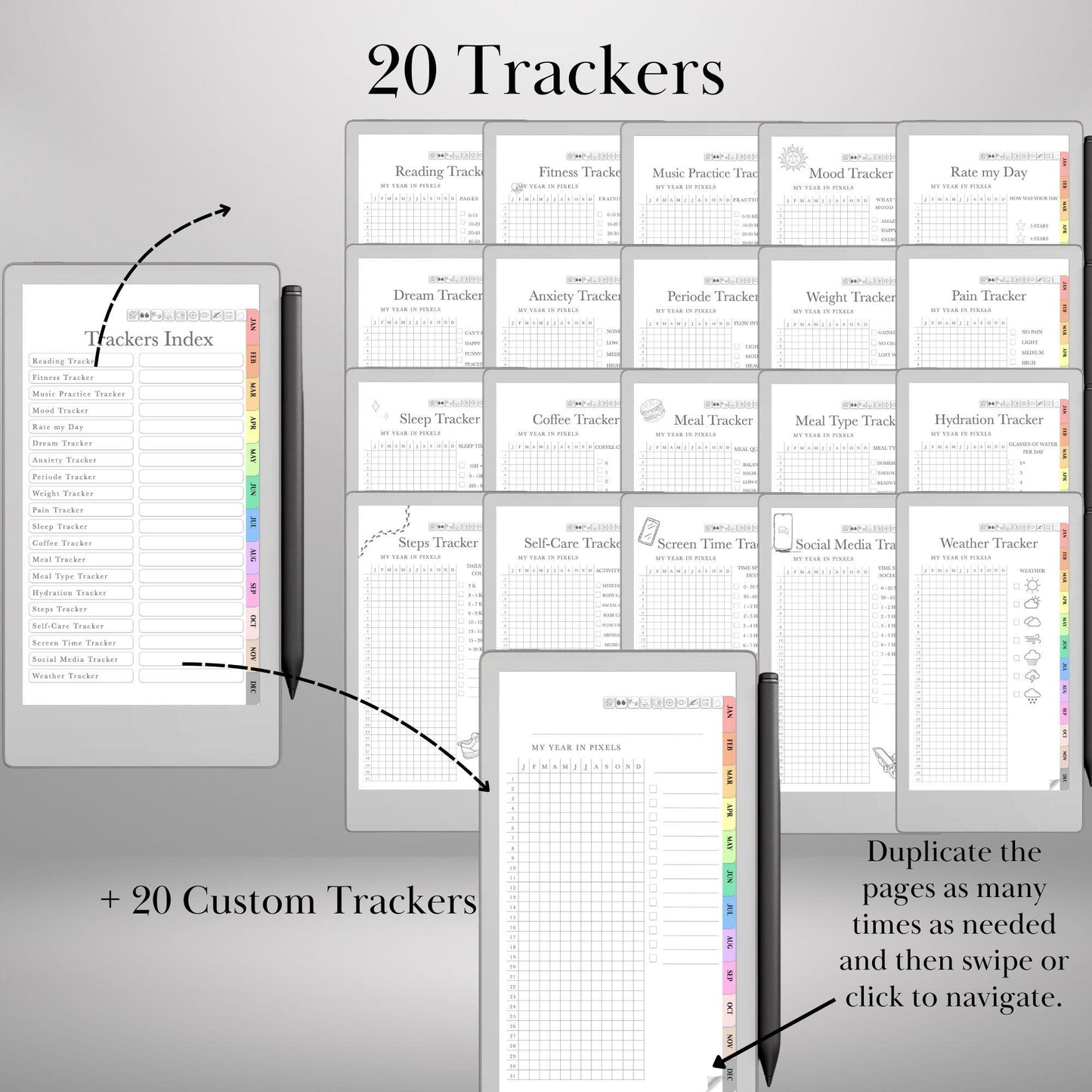 reMarkable Paper Pro Move — Self Care Journal, Wellness & Habit Planner