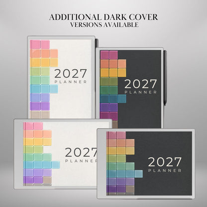 reMarkable Paper Pro & 2 — 2027 Weekly Planner, Minimalist Calendar
