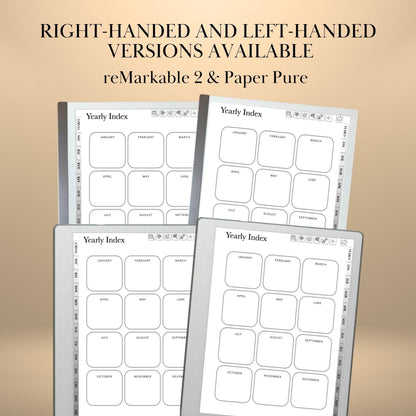 reMarkable Paper Pure & 2 — Habit Tracker, Hyperlinked Goal Planner