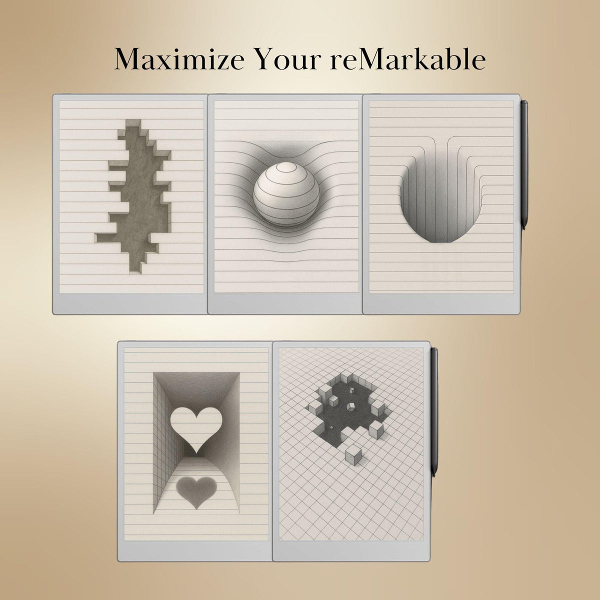 reMarkable Paper Pro — Creative Sleep Screens, lock screen art