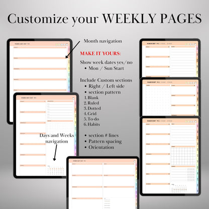 GoodNotes & Notability — Calendar Planner Creator 2026 2027, make your own planner