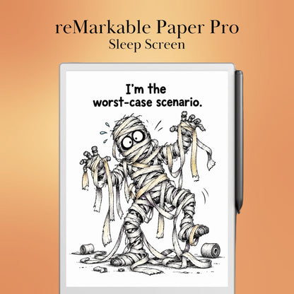 reMarkable Paper Pro & 2 — Halloween Sleep Screens, 15 funny designs color + B&W
