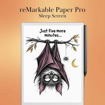 reMarkable Paper Pro & 2 — Halloween Sleep Screens, 15 funny designs color + B&W
