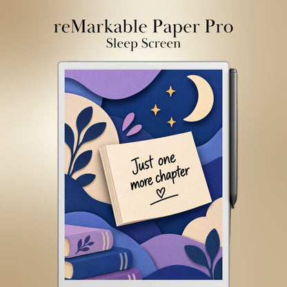 reMarkable Paper Pro & 2 — Funny Productivity Sleep Screens, papercut sticky notes