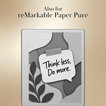 reMarkable Paper Pro & 2 — Funny Productivity Sleep Screens, papercut sticky notes