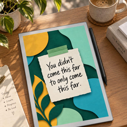 reMarkable Paper Pro & 2 — Gentle Affirmation Sleep Screens, papercut sticky notes