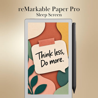 reMarkable Paper Pro Move — Funny Productivity Sleep Screens, papercut sticky notes