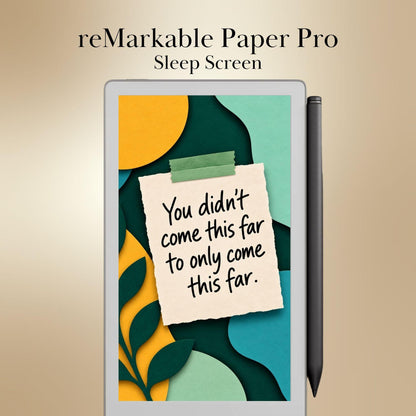 reMarkable Paper Pro Move — Gentle Affirmation Sleep Screens, papercut sticky notes