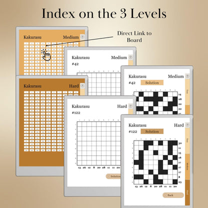 reMarkable Paper Pro — Kakurasu Puzzle Book, 600 brain games