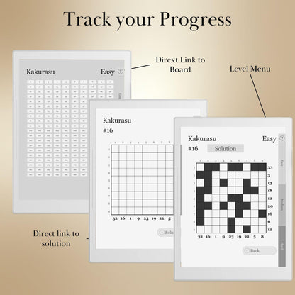Supernote A5X A6X — Kakurasu Puzzle Book, 600 brain games