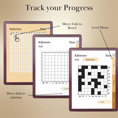 Kindle Scribe — Kakurasu Puzzle Book, 600 brain games