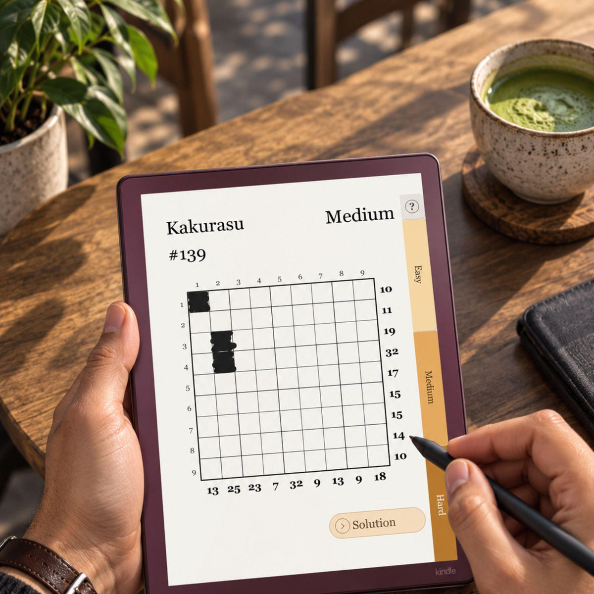 Kindle Scribe — Kakurasu Puzzle Book, 600 brain games