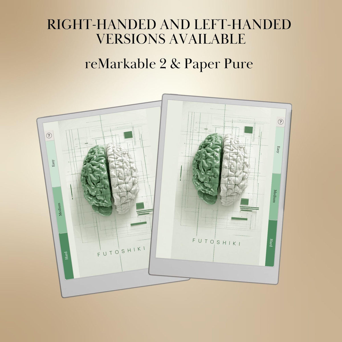 reMarkable Paper Pro — Futoshiki Puzzle Book, 1200 brain games