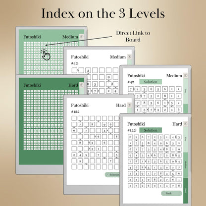 reMarkable Paper Pro — Futoshiki Puzzle Book, 1200 brain games