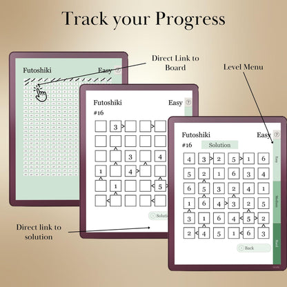 Kindle Scribe — Futoshiki Puzzle Book, 1200 brain games