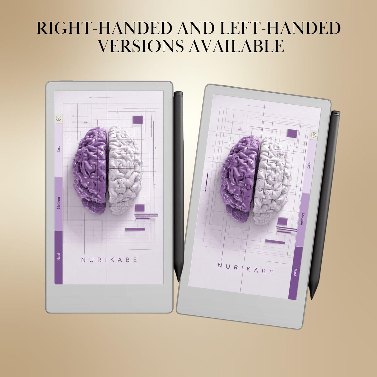 reMarkable Paper Pro Move — Nurikabe Puzzle Book, 600 brain games