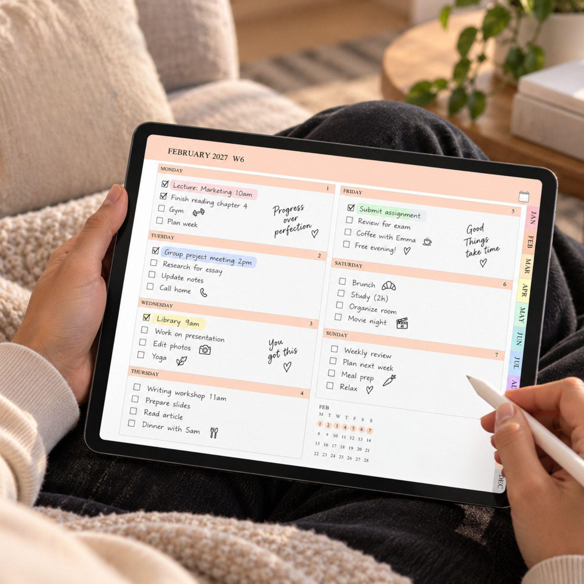 GoodNotes & Notability — Calendar Planner Creator 2026 2027, make your own planner