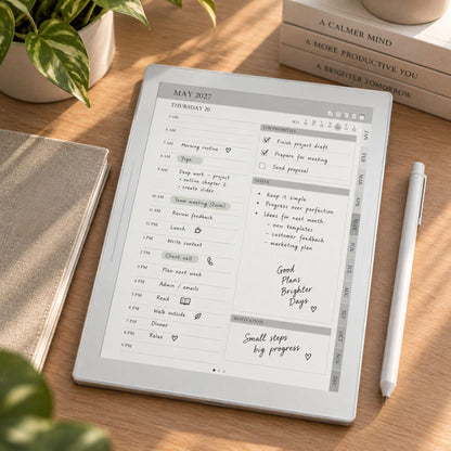 Supernote A5X A6X — Calendar Planner Creator 2026 2027, make your own planner