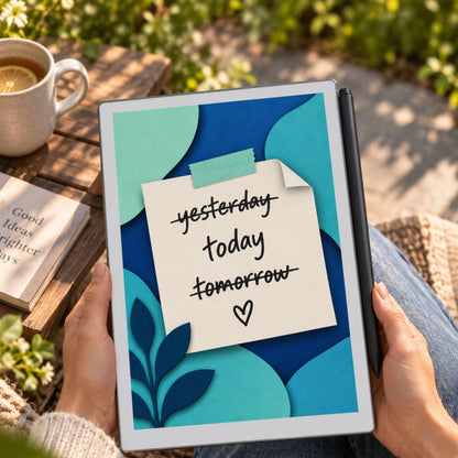reMarkable Paper Pro & 2 — Funny Productivity Sleep Screens, papercut sticky notes