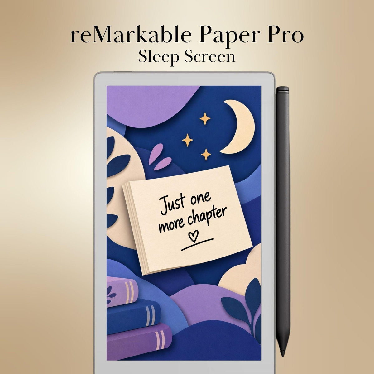 reMarkable Paper Pro Move — Funny Productivity Sleep Screens, papercut sticky notes