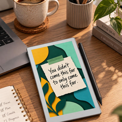 reMarkable Paper Pro Move — Gentle Affirmation Sleep Screens, papercut sticky notes