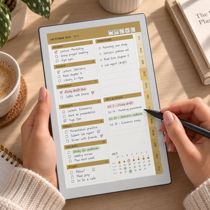 All reMarkable Devices — Student Planner Creator, academic year, grades & timetable