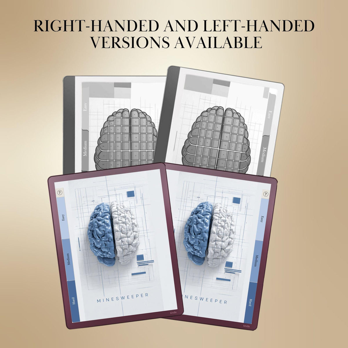 Kindle Scribe — Minesweeper Puzzle Book, 1000+ brain games