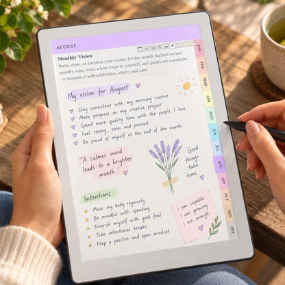 All reMarkable Devices — Wellness & Gratitude Journal Creator, mood tracker & year in pixels