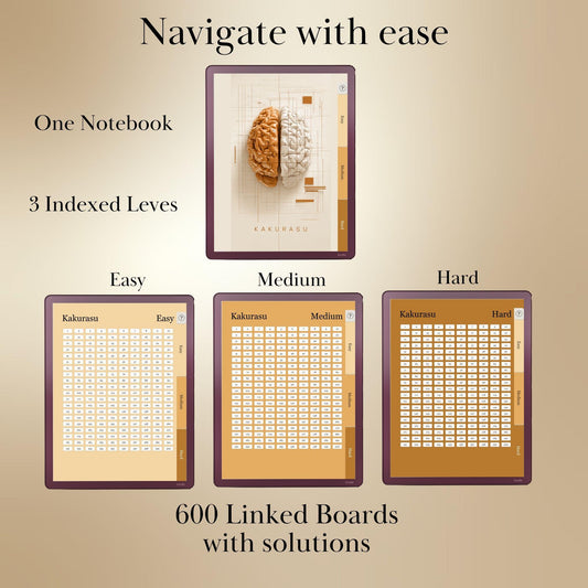 Kindle Scribe — Kakurasu Puzzle Book, 600 brain games