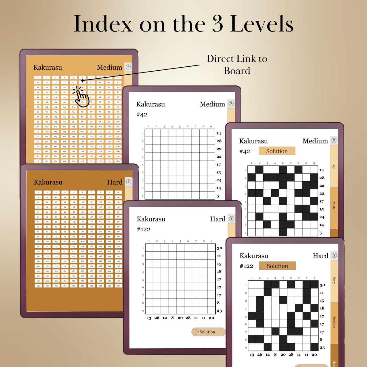 Kindle Scribe — Kakurasu Puzzle Book, 600 brain games