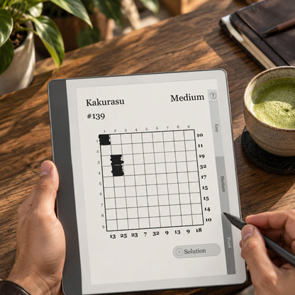 Kindle Scribe — Kakurasu Puzzle Book, 600 brain games