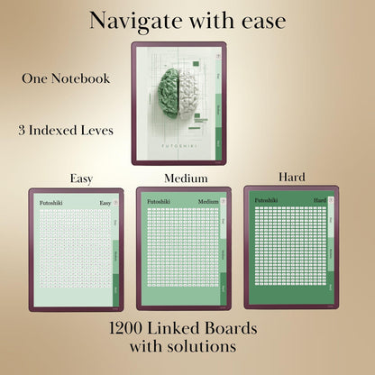 Kindle Scribe — Futoshiki Puzzle Book, 1200 brain games