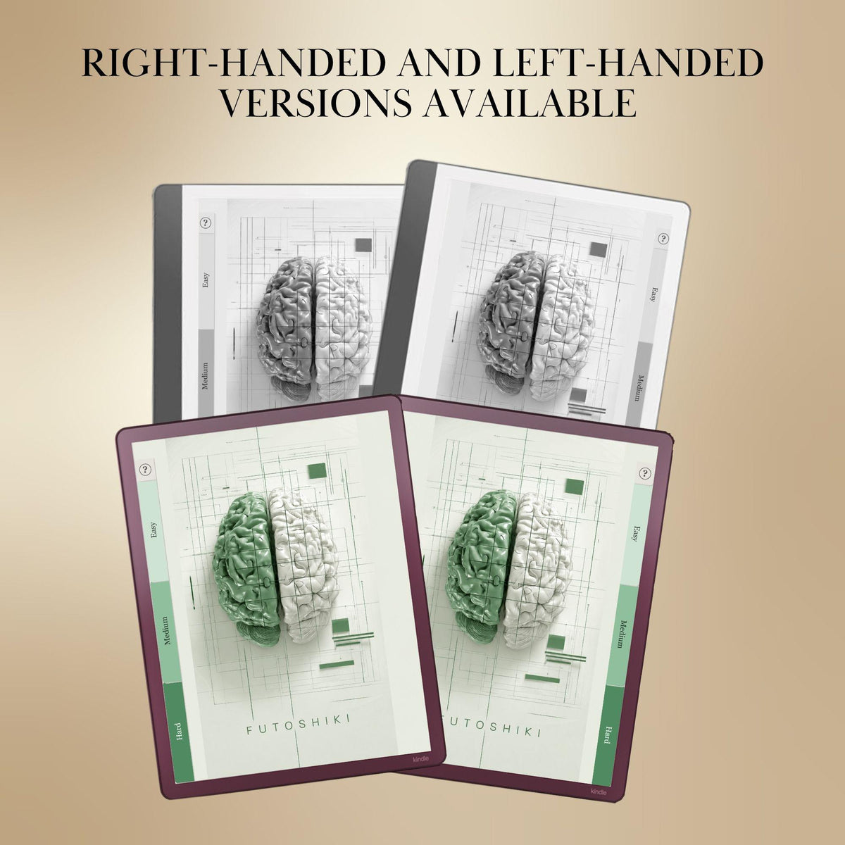 Kindle Scribe — Futoshiki Puzzle Book, 1200 brain games