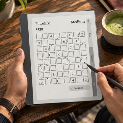 Kindle Scribe — Futoshiki Puzzle Book, 1200 brain games