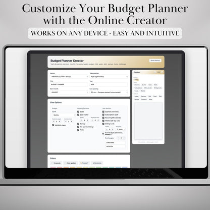 All reMarkable Devices — Budget Planner Creator, monthly budgets, savings & debt snowball